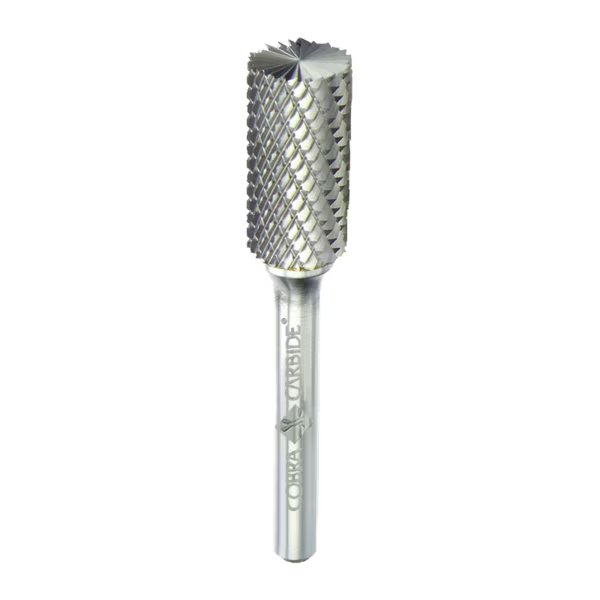 Carbide Burr, Single Cut Shape B Regular Length, SB-1, 1/4, Cobra Carbide, Mfr#: 10275